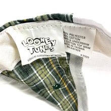 Load image into Gallery viewer, Vintage 1996 Looney Tunes Taz Plaid Elastic Back Hat  (New With Tags)
