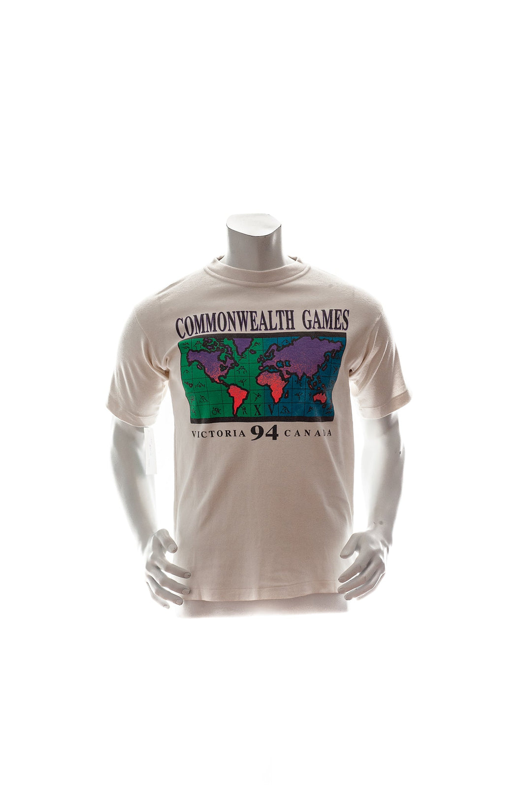 Vintage 1994 Commonwealth Games Single Stitch T-Shirt Mens Small