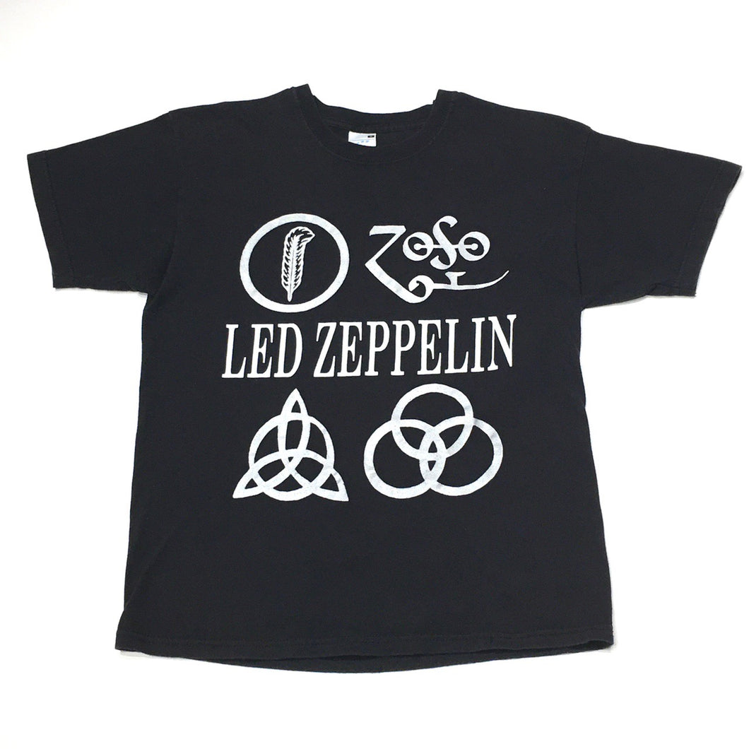 Led Zeppelin Icarus Four Symbols T-Shirt Womens Medium