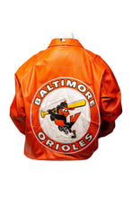 Load image into Gallery viewer, Vintage 90&#39;s G-lll Sports by Carl Banks MLB Baltimore Orioles Leather Jacket Men&#39;s 3XL

