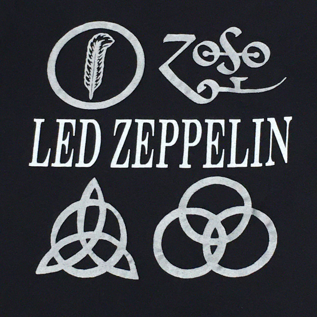 Vintage Led Zeppelin Icarus Four Symbols Rare Screen Stars T-Shirt Adult Medium
