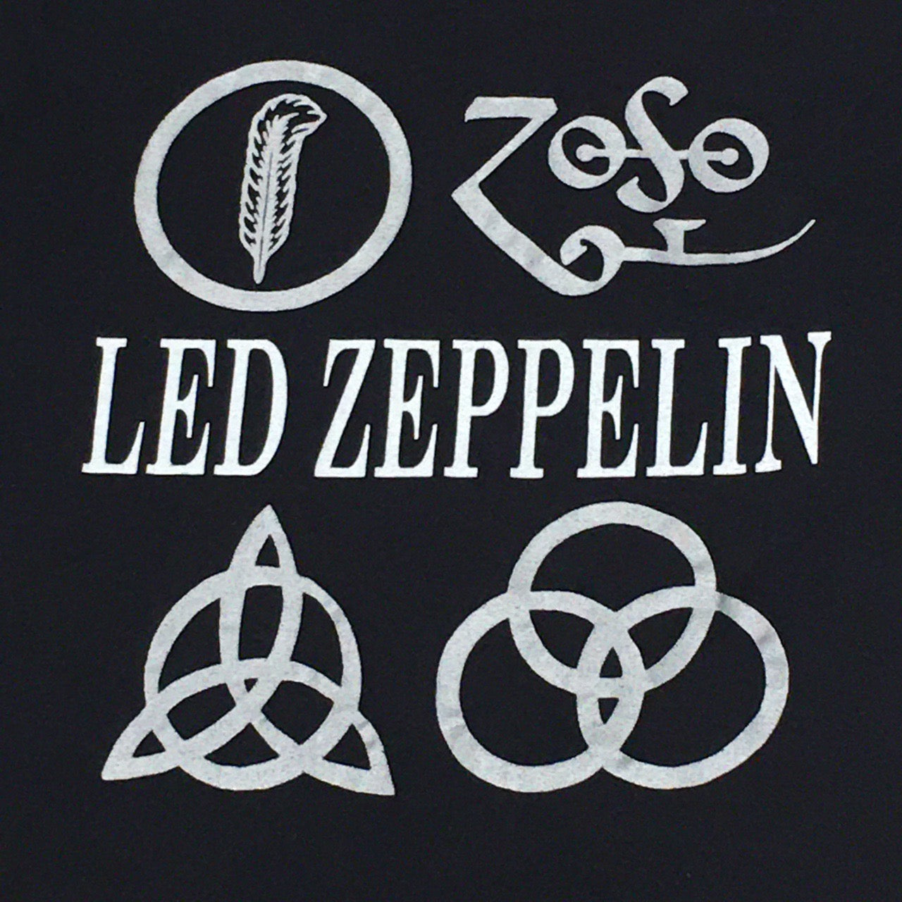 Vintage Led Zeppelin Icarus Four Symbols Rare Screen Stars T-Shirt Adult Medium