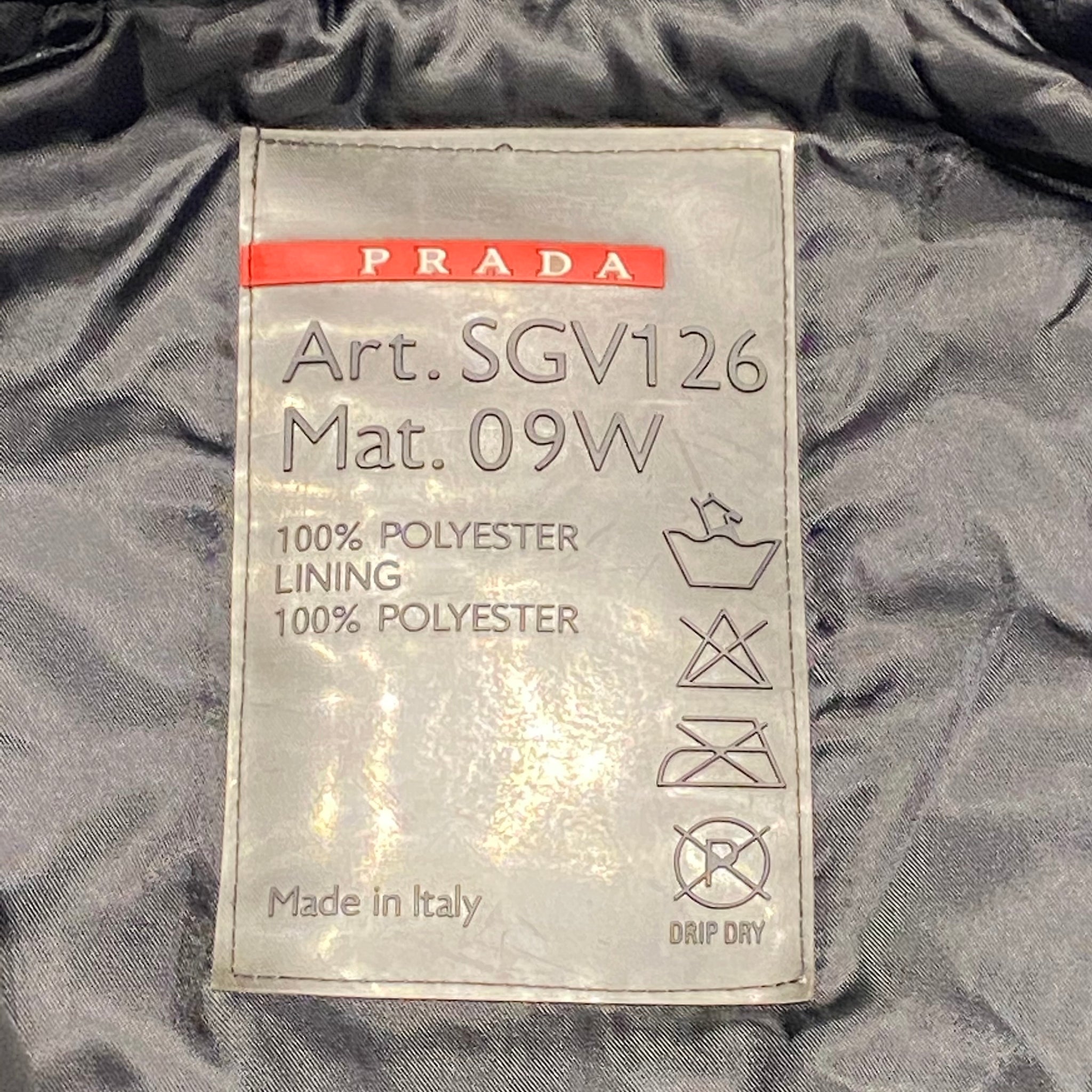 Prada sgv126 jacket hotsell