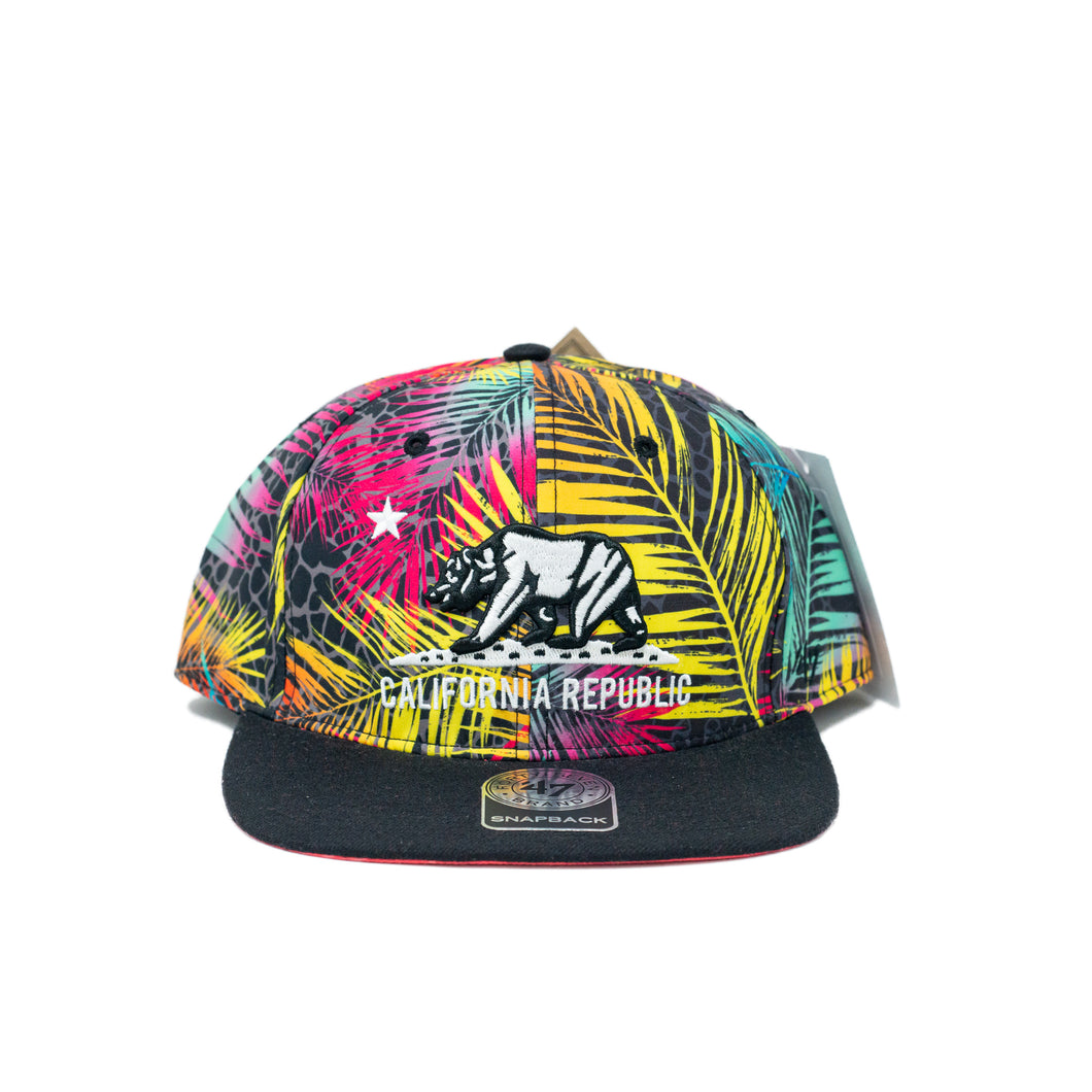 Front view of Deadstock California Republic Snapback Hat