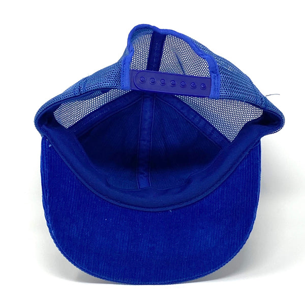 Bottom-inside view of Vintage 80’s Esso Safety Stars Corduroy Snapback Hat