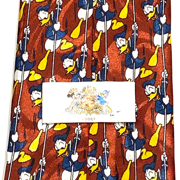Trademark Tag view of Disney Donald Duck All Over Print Necktie