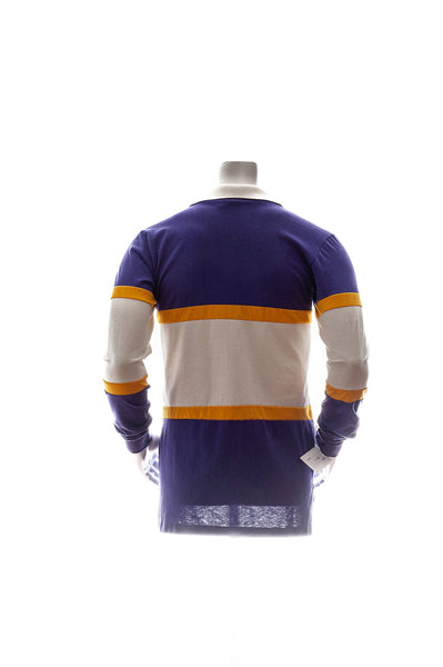 Vintage 90's Nutmeg Mills NCAA Washington Huskies 1/4 Button Up Polo Rugby Long Sleeve Shirt Mens Medium