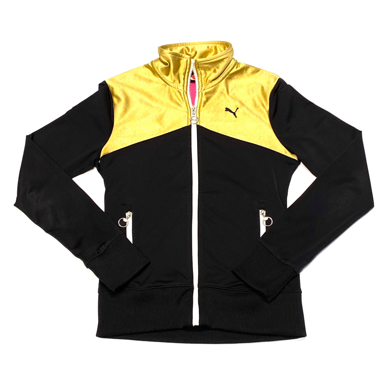 Puma black and gold jacket hotsell