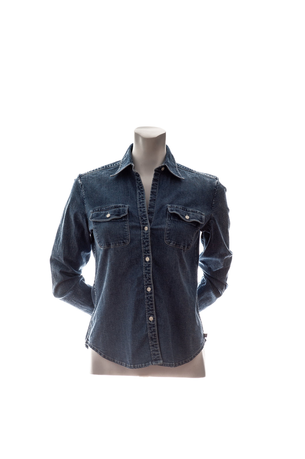 Ralph Lauren Jeans Co. Denim Long Sleeve Button Up Shirt Womens Small