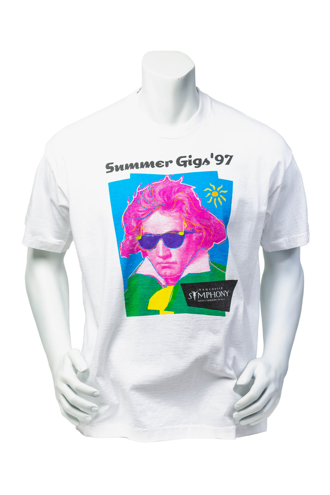 Vintage 1997 Summer Gigs Mozart Vancouver Symphony Single Stitch T-Shirt Men's XL