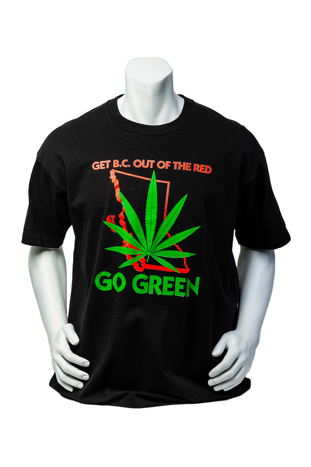 Vintage 90's Get BC Out of the Red... Go Green Pot Activist Single Stitch T-Shirt Men's XL