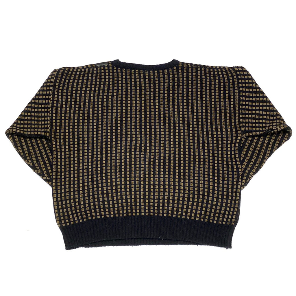 Vintage 90's Bongo Collection Leatherette Trim Sweater Mens Large