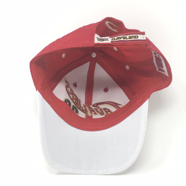 Bottom-inside view of Drew Pearson NBA Cleveland Cavaliers Lebron James Strapback Hat One Size
