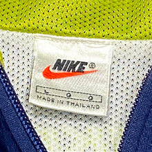 Load image into Gallery viewer, Vintage 90s Nike Blue Neon Yellow Swoosh Active Vest Large
