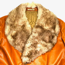 Load image into Gallery viewer, Vintage 70&#39;s Ericson Of Sweden Wolf Fur Leather Jacket Mens 44
