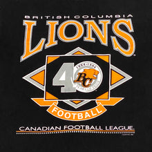 Load image into Gallery viewer, Vintage 1994 CFL BC Lions 40 Years Of Pride T-Shirt Youth Large
