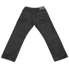 Load image into Gallery viewer, Rare Y2K Rocksmith Black Japan Selvedge Denim Jeans with Purple Stitching Mens 32
