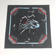 Load image into Gallery viewer, Front top view of Vintage 90’s Easyriders Magazine Bandana
