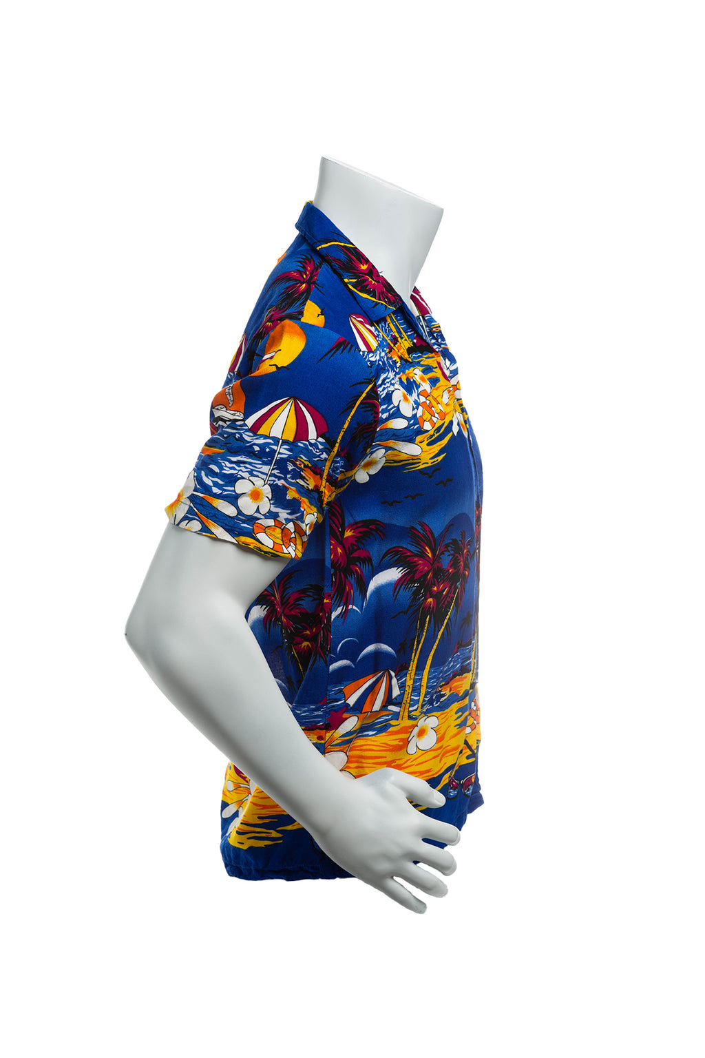 Vintage 90's Holiday Brand Hawaiian All Over Print Button Up Shirt Men's Medium