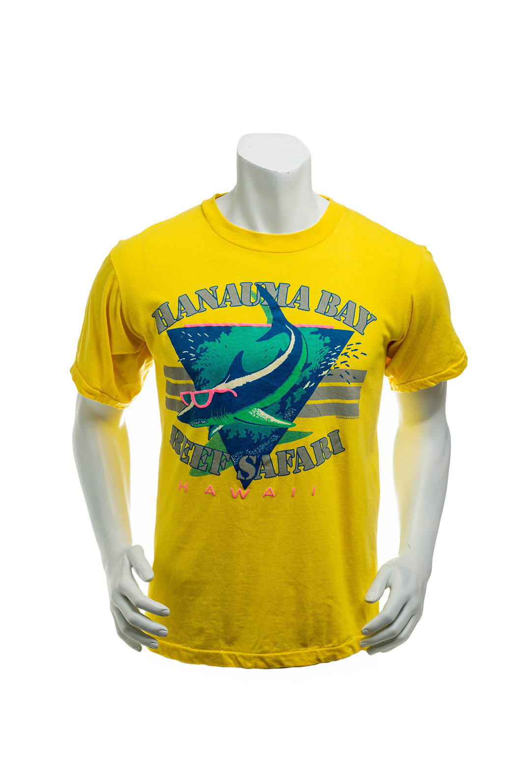 Vintage 1987 Hanauma Bay Reef Safari Hawaii Single Stitch T-Shirt Men's Medium