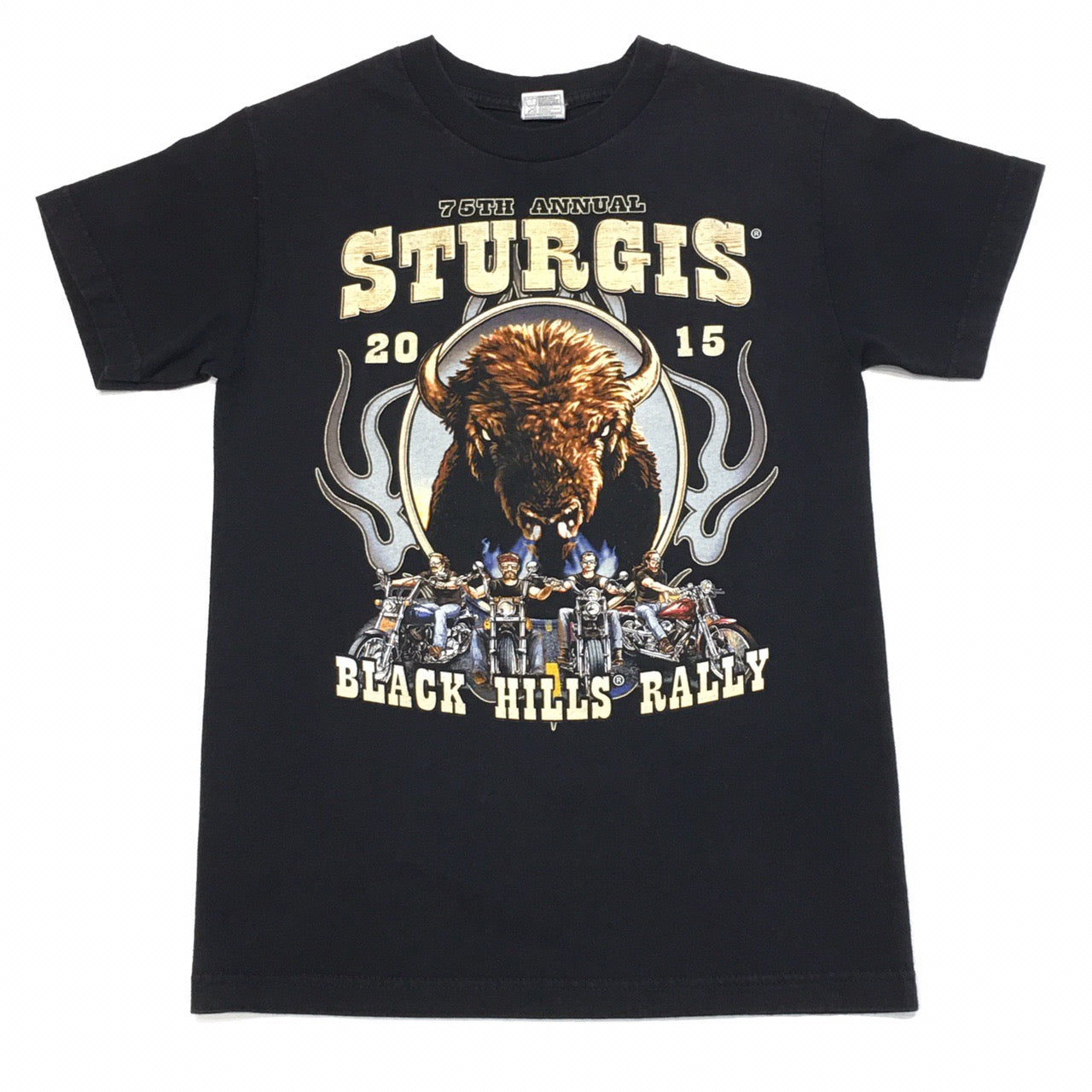 Sturgis 2015 Black Hills Rally 75th Anniversary T-Shirt Mens Small