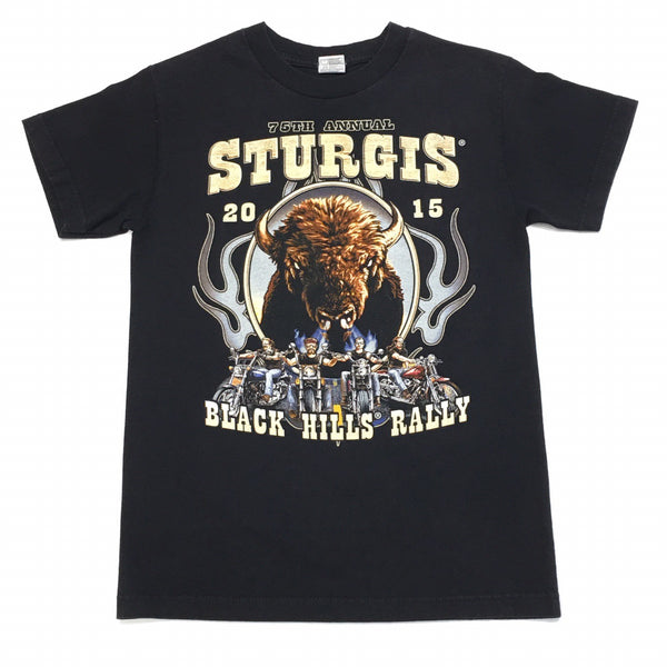 Sturgis 2015 Black Hills Rally 75th Anniversary T-Shirt Mens Small