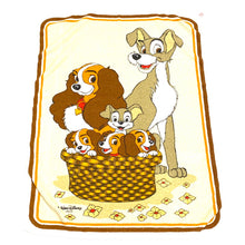Load image into Gallery viewer, Vintage 70’s Disney Lady and the Tramp Set of 4 Towels
