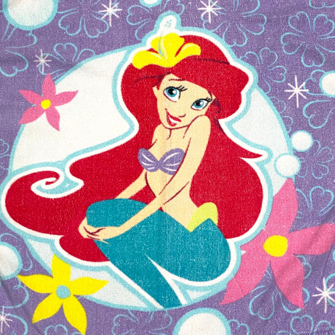 Vintage 90’s Disney The Little Mermaid Kids Towel