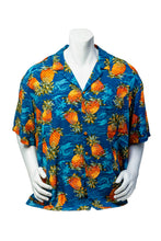 Load image into Gallery viewer, Vintage 80&#39;s Paradise Found Pineapple Hawaiian All Over Print Button Up Shirt Men&#39;s XL
