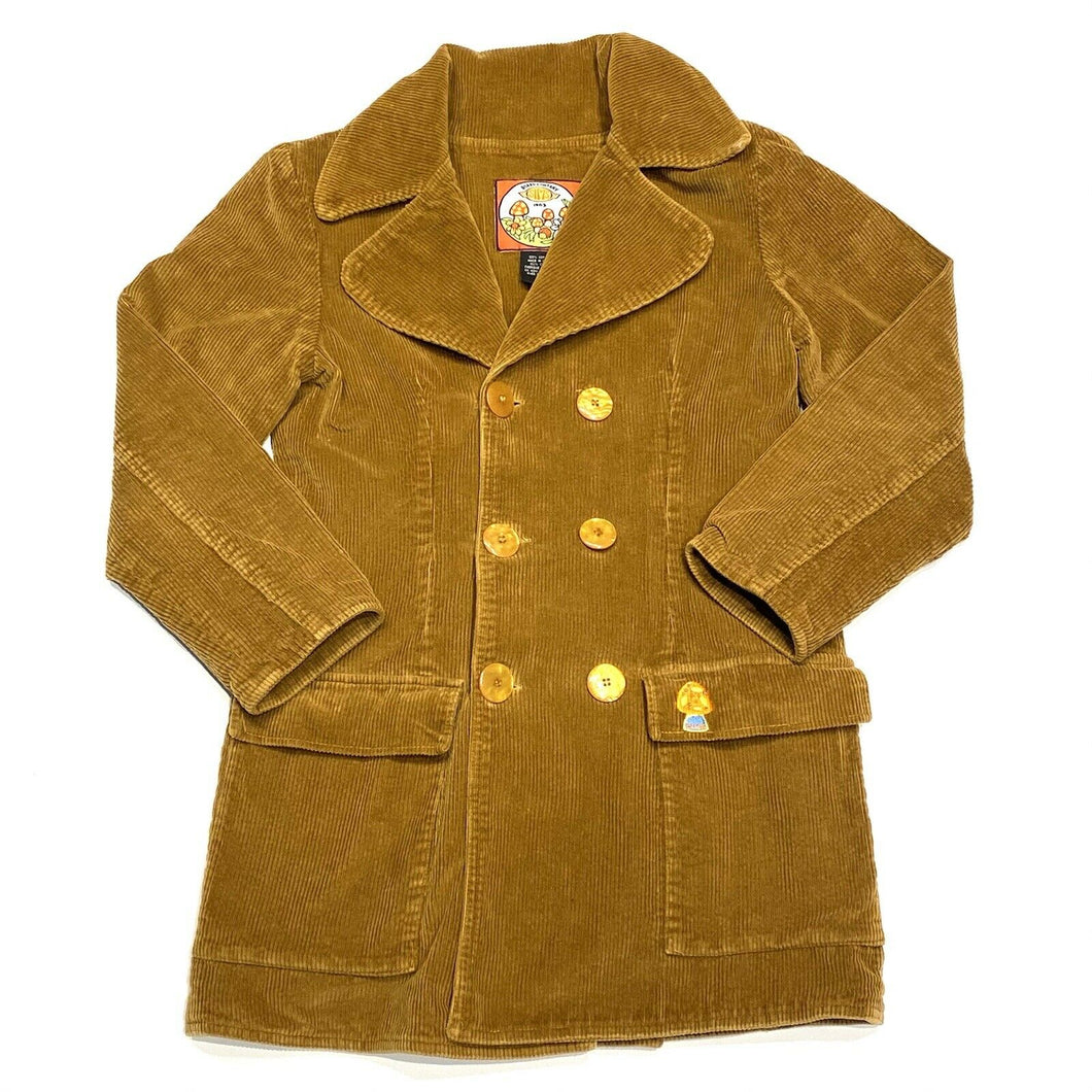 Vintage 90's Sims Board Company Corduroy Mushroom Embroidered Jacket Womens M