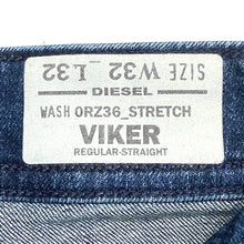 Load image into Gallery viewer, Diesel Viker Regular Straight Stretch Jeans Mens 32
