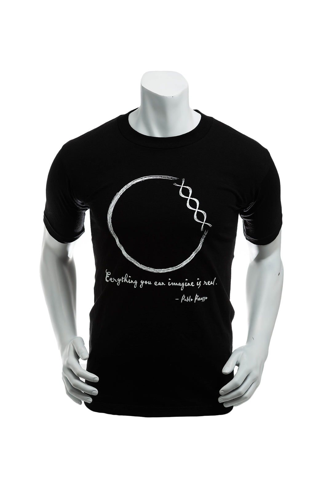 Vintage 90's Pablo Picasso Quote T-Shirt Men's Small