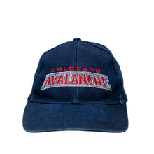Load image into Gallery viewer, Front view of Vintage 90&#39;s Starter Colorado Avalanche Strapback Hat
