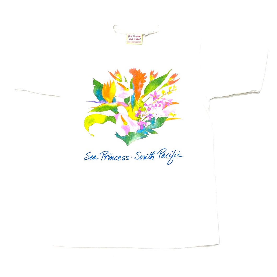 Vintage 1990 Sea Princess South Pacific Single Stitch T-Shirt Womens Medium
