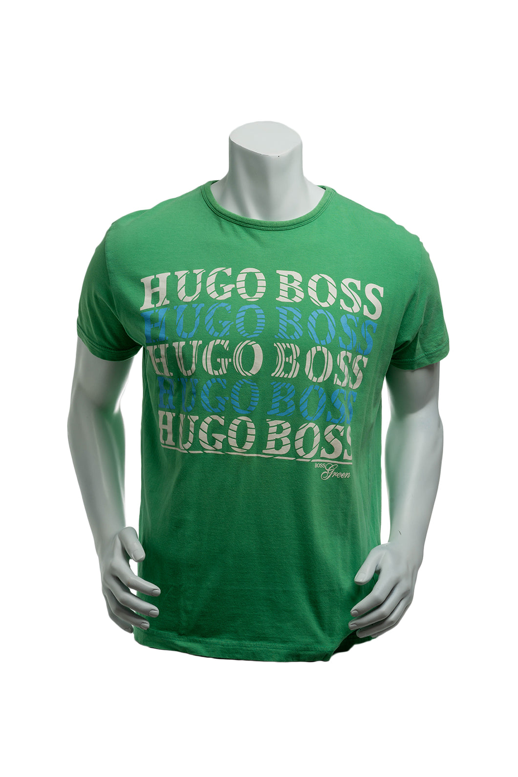 Hugo Boss Green Paper Thin T-Shirt Men's Large