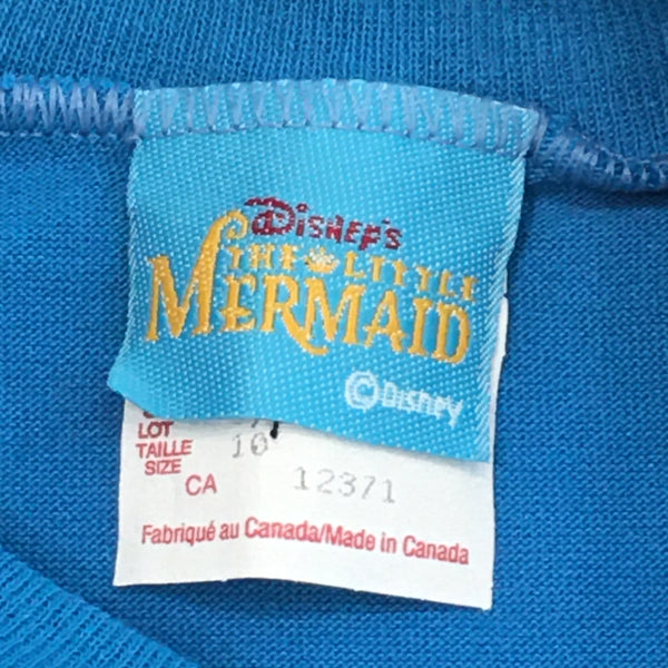 Vintage 90's Disney The Little Mermaid Single Stitch T-Shirt Kids Large 10