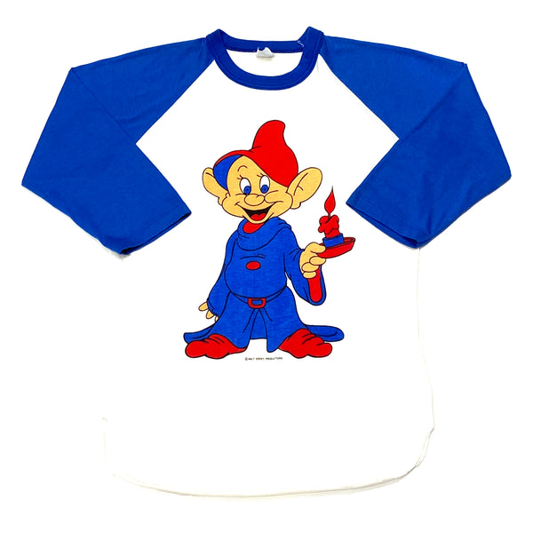 Vintage 70's Snow White & The Seven Dwarfs Dopey Single Stitch Raglan T-Shirt Womens Medium