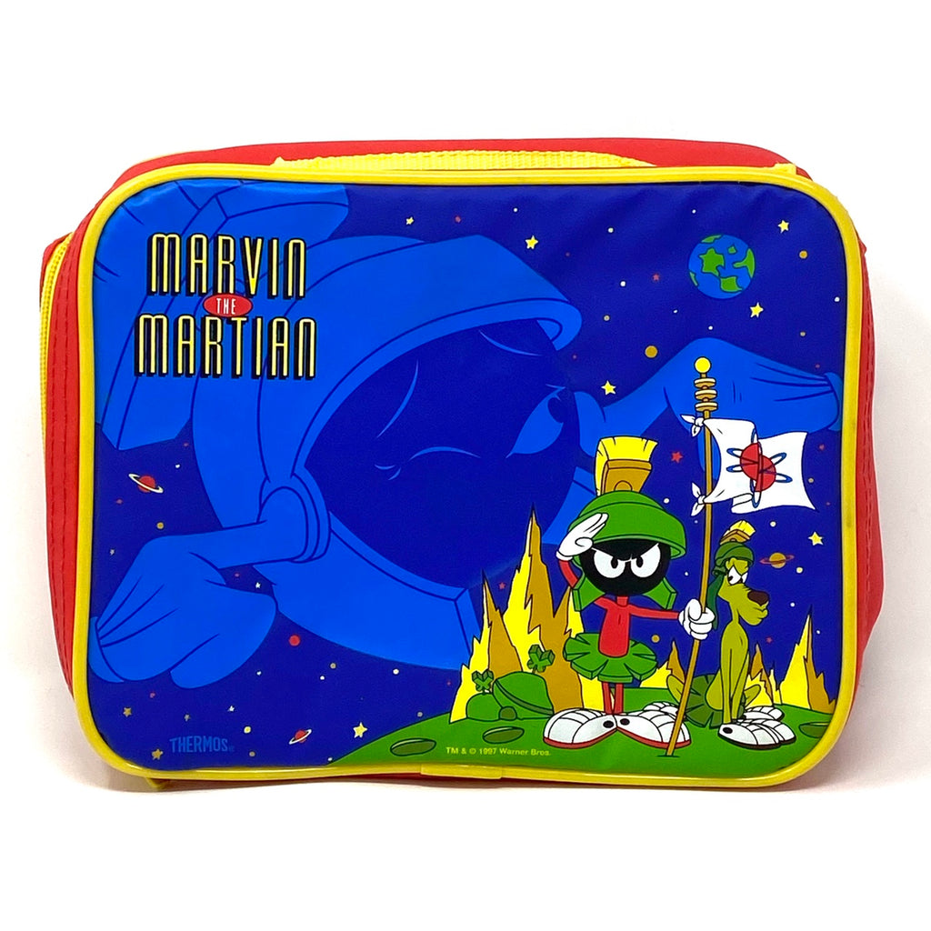 Vintage 1997 Warner Bros Looney Tunes Marvin The Martian THERMOS Lunch Bag
