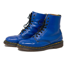 Load image into Gallery viewer, Left sife view of Vintage 90&#39;s Dr. Martens Air Cushion Soles Boots Blue Size 8 Men&#39;s
