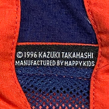 Load image into Gallery viewer, Vintage 1996 Yu-Gi-Oh! Windbreaker Jacket Red Blue Kids Medium (8-10)

