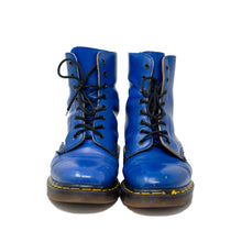 Load image into Gallery viewer, Front view of Vintage 90&#39;s Dr. Martens Air Cushion Soles Boots Blue Size 8 Men&#39;s
