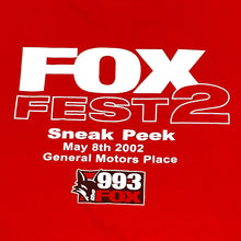Load image into Gallery viewer, CFOX 2002 99.3 Fox Fest 2 T-Shirt Mens XL
