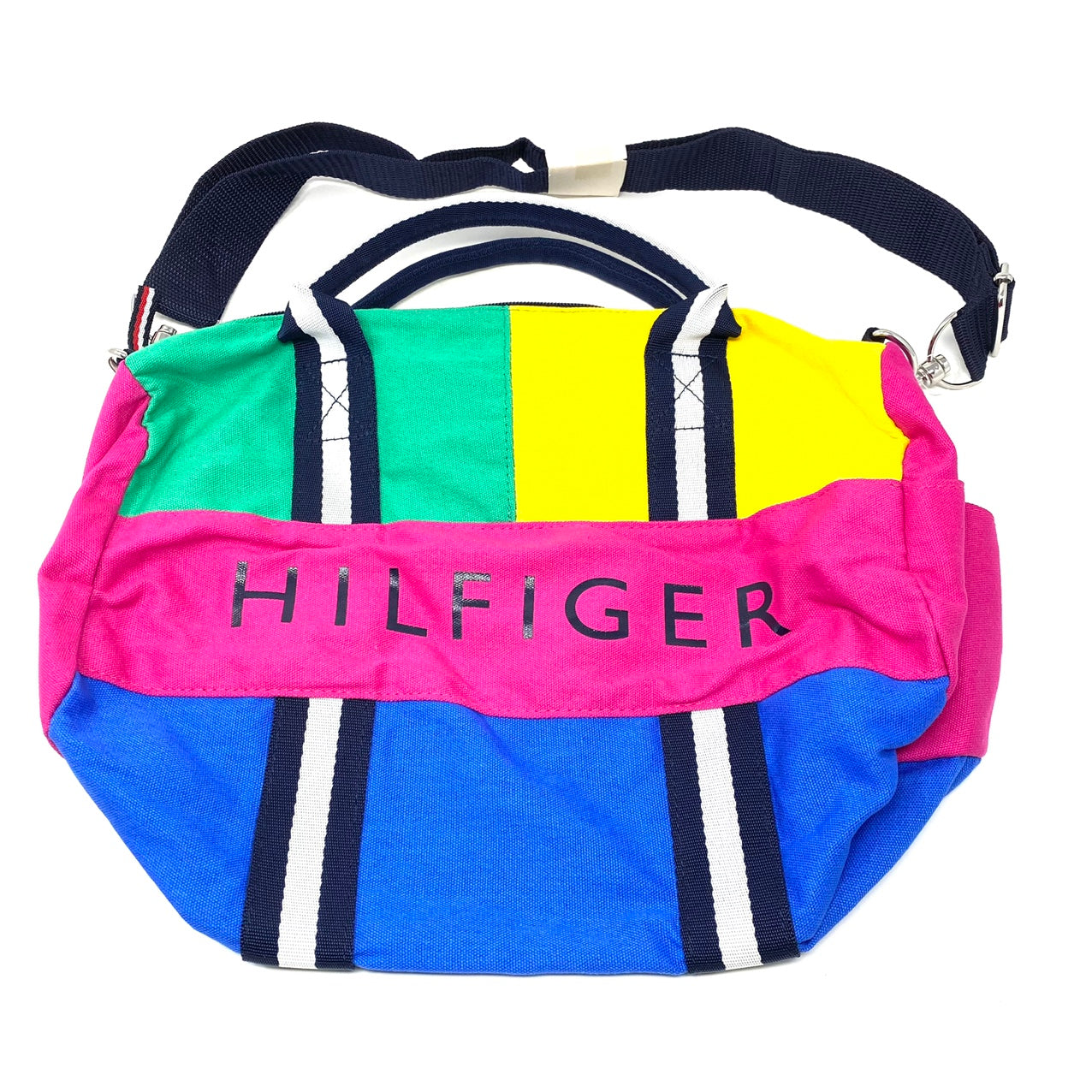 Deadstock Tommy Hilfiger Colorblock Spellout Mini Travel Duffle Bag Women’s W86949193 991