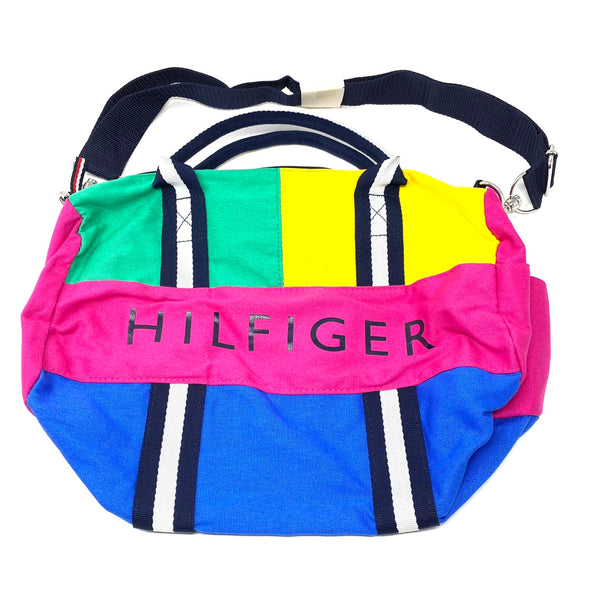 Deadstock Tommy Hilfiger Colorblock Spellout Mini Travel Duffle Bag Women’s W86949193 991
