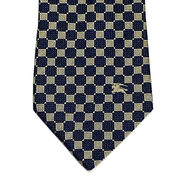 Front closeup view of Vintage 90’s Burberrys of London Silk Necktie