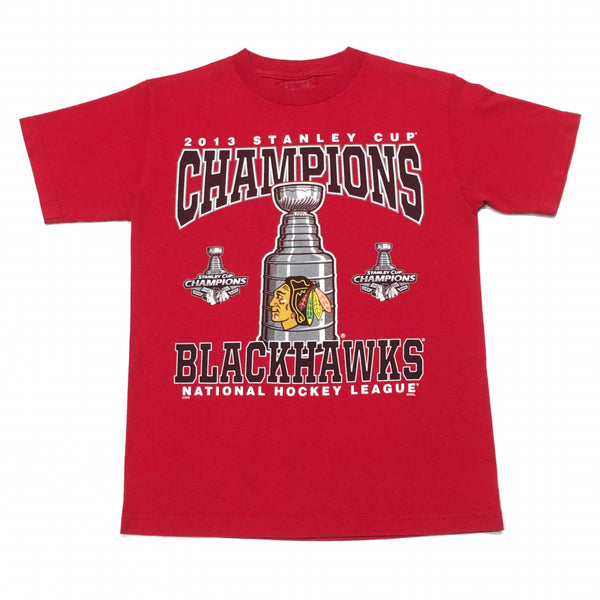 NHL Chicago Blackhawks 2013 Stanley Cup Champions T-Shirt Mens Small