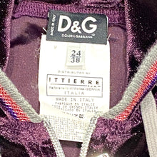 Load image into Gallery viewer, Dolce &amp; Gabbana Y2K Glittered Zip Up Hoodie Womens 24/38
