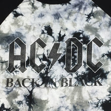 Load image into Gallery viewer, AC/DC 2017 Back in Black Tie-Dye Raglan T-Shirt Mens XL

