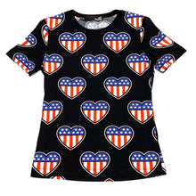 Load image into Gallery viewer, Love Moschino American Hearts T-Shirt Womens Small

