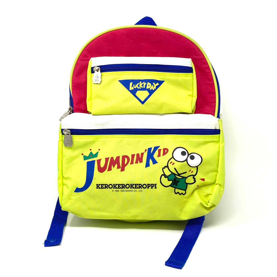 Vintage 1995 Sanrio Kero Kero Keroppi Jumpin’ Kid Kids Backpack